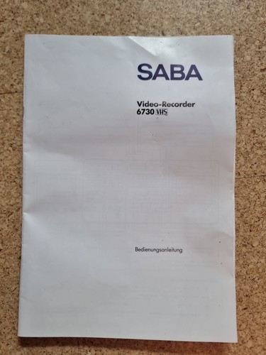 Saba video recorder 6730 - saba, vhs