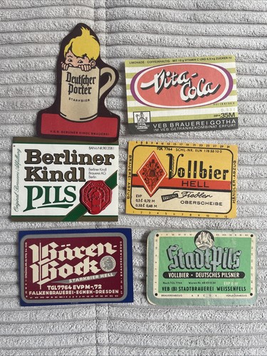 Etiketten veb ddr - etiketten, brauerei