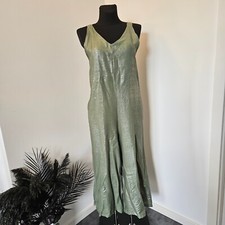 Damen Jumpsuit Glitzer Grün