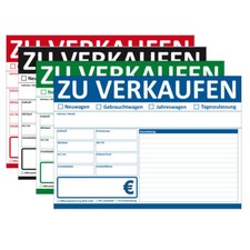 KFZ Auto Verkaufs-Schilder ZU