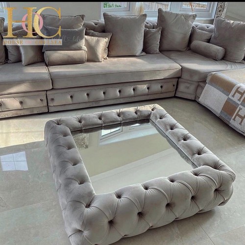 Glas couchtisch samt - glas,