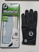 Golfhandschuh, Damen, FOOTJOY, WeatherSof, Linke Hand, schwarz, Größe L - NEU