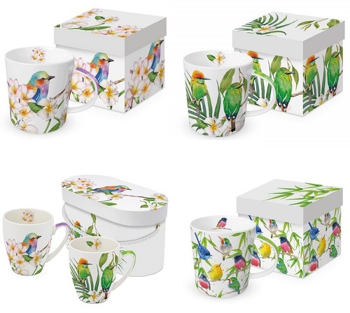 Kaffeebecher exotische vögel - kaffeebecher,,