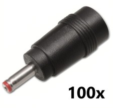 100x Adapter Hohlsteckeradapter 5,5x 2,1 Hohlkupplung auf 3,5 x 1,35 Hohlstecker