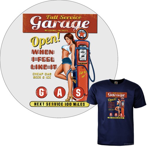 Shirt rockabilly auto - t-shirt,
