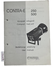 HENSEL Contra-e 250 500 Blitz Bedienungs-Anleitung Flash Instructions Manual 373