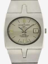 Ulysse Nardin 36000 Chronometer Vintage Designer Uhr~ 1972 Edelstahl Ref. A-7650