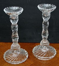 1 Paar antike Pressglas
