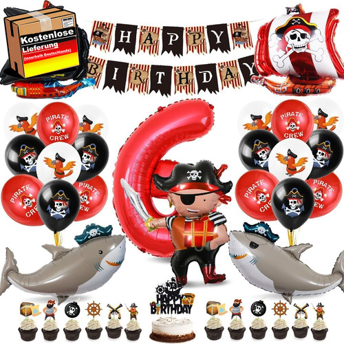 Piraten geburtstag deko set - geburtstag,