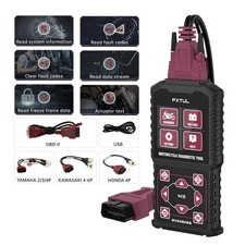 OBD2 Motorrad Diagnosegerät Scanner Software-Updates Für Yamaha/Honda/Kawasaki 