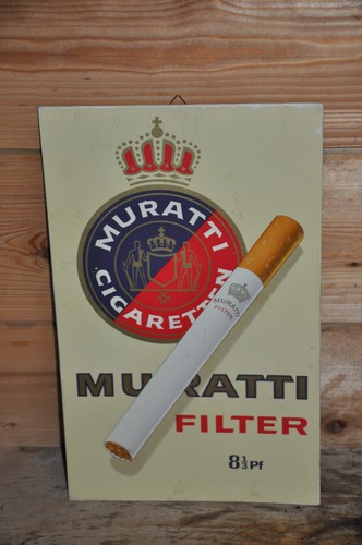 Altes reklameschild muratti - reklameschild,