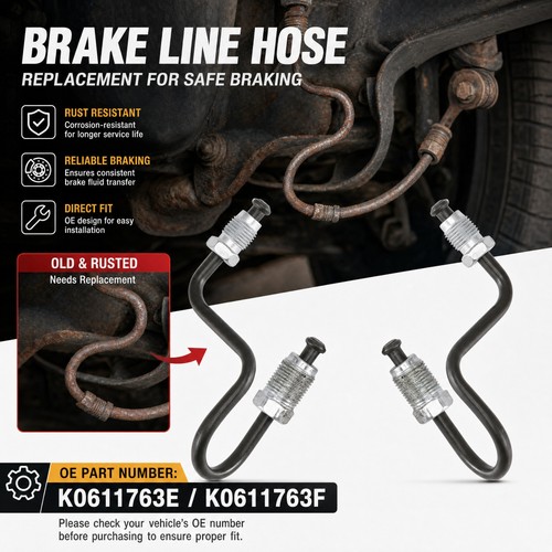 Bremsleitung hinten links - 2x,