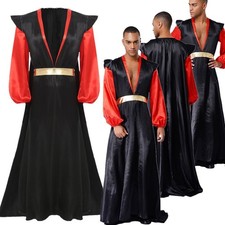 Herren Kleid Partei 1-Stück Märchen Kostüm Laterne Ärmel Abnehmbarer Cape Satin