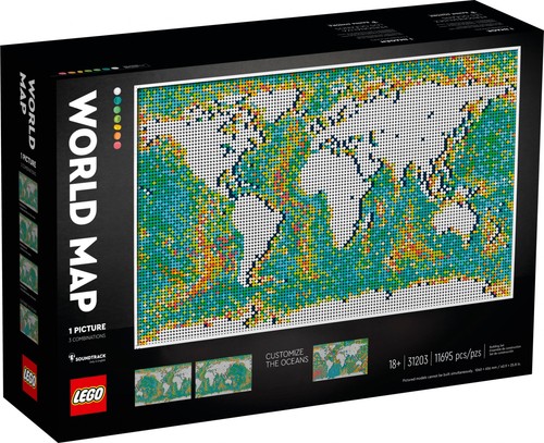 Lego art 31203 weltkarte - art, |