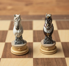 "Herr der Ringe" Schachfiguren, Weiße Springer - Handbemalt von Eaglemoss