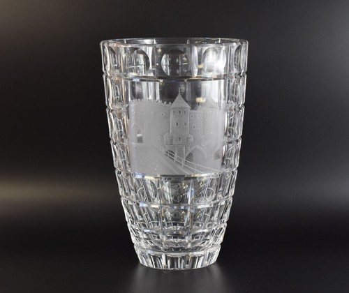 Warschau kristall glas vase - kristall,
