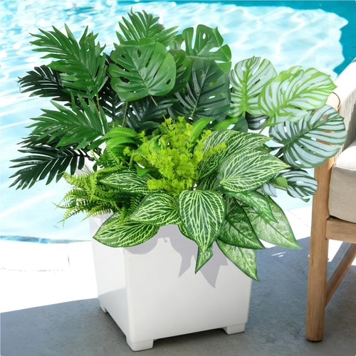 Stück kunstpflanzen set uv - kunstpflanzen,