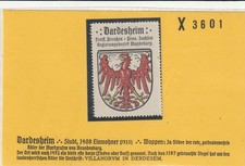 Reklamemarke Wappen von