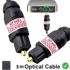 3m SPDIF Digital Audio Optisches Toslink Kabel für Samsung HW-Q700B/XV SoundBar