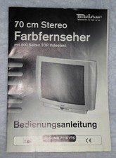 TEVION + Bedienungsanleitung + Model MD 7110 VTS + 70 cm TV + Farbfernseher +