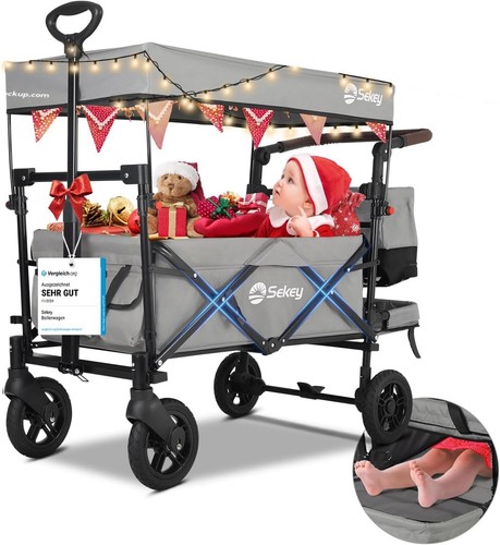 Bollerwagen faltbar mit dach - bollerwagen,