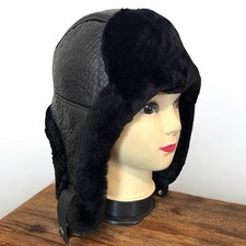 Echte Leder Wintermütze
