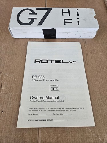 Rotel 985 endstufe - rotel, rb
