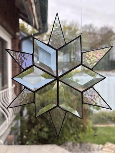 Tiffany glas facettenstern - tiffany,