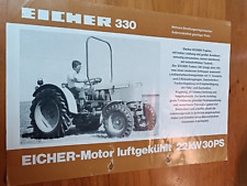 Prospekt Eicher Puma 30 ps luftgekühlt schmalspur 2 Seitig Traktor Schlepper   S