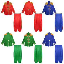 Männer Anzug Quaste Schulter Set Hippy Outfit Zirkus Kostüm Mittelalter Jacken
