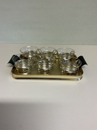 Teegläser auf tablett - 6x,