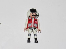 playmobil© Mann Figur Jet Pilot Helm Mikro aus 4342 Düsenflieger Click & Go
