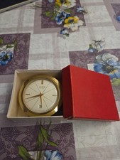 Tischwecker Messing Swizz Made Neuwertig Schweizer  Uhr