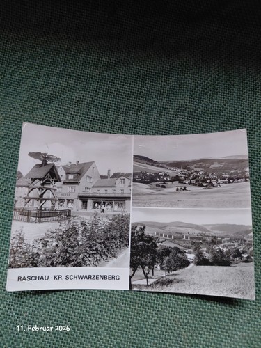 Ddr postkarte raschau - ddr, ak