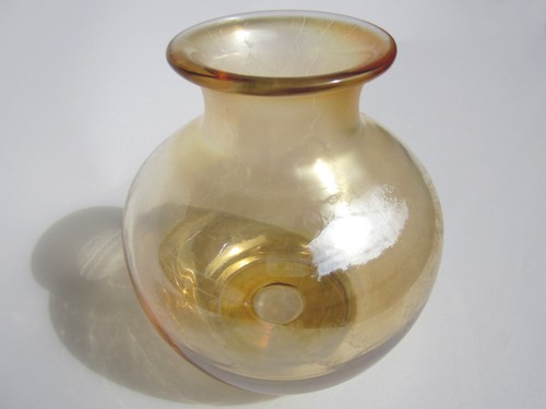 Kugelvase irisgold studioglas - kugelvase,