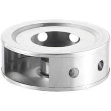 Rosenstein & Söhne Teewärmer: Stövchen aus satiniertem Edelstahl, 15 cm