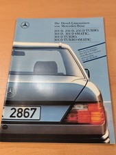 Mercedes Benz Diesel-Limousinen 200 bis 300 D Auto Prospekt  K5