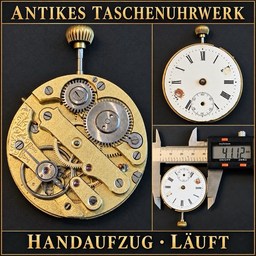 Antikes taschenuhrwerk 12 - antikes,