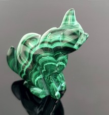 MALACHIT Katze FIGUR