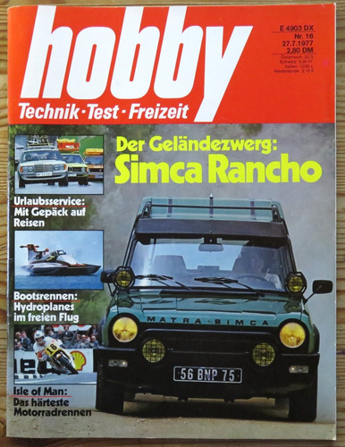 Hobby matra simca - hobby,