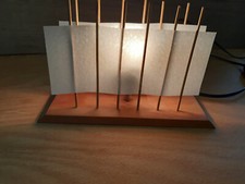 Tischlampe aus Apfelbaumholz