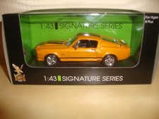 Yat Ming Signature Series 1967 SHELBY GT500 1:43 Orange-Schwarz Unbespielt OVP