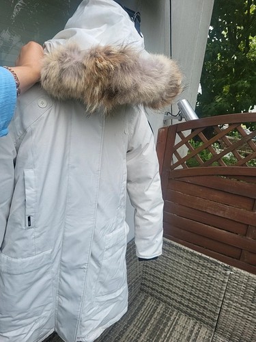 Weiße nobis wintermantel für - nobis,
