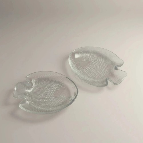 Mid century glas fischgeschirr - century,