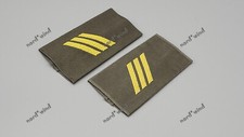 BUNDESWEHR DIENSTGRADABZEICHEN / RANGSCHLAUFEN - MARINE - GELB AUF OLIV - BW