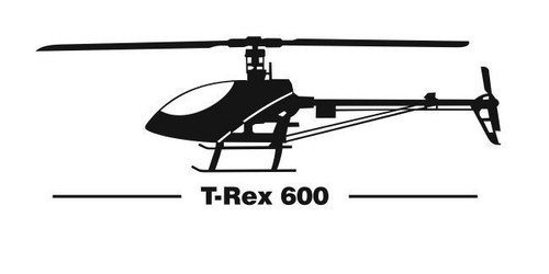 Align rex 600 aufkleber - align, t-rex