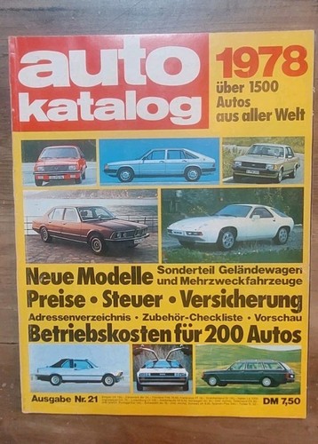 Auto katalog 1978 ausgabe - ausgabe, nr
