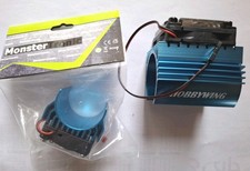 1x Hobbywing C4 Kühlkörper Motor+ 1x Monstertronic Aktiv Kühler 540er RC OVP 