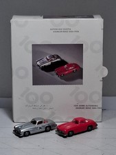 PRALINE H0 SET 100 JAHRE AUTOMOBIL DAIMLER-BENZ 1886-1986 2 MB 300 SL "GULLWING"