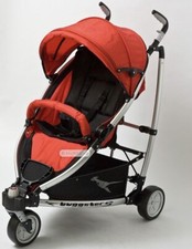 TFK Buggster Kinderwagen Buggy Wanne Baby Rot Schwarz